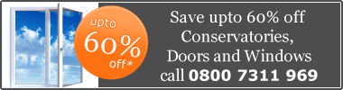 Save up to 60% off Conservatories, Doors and Windows. Call 0800 7311 969